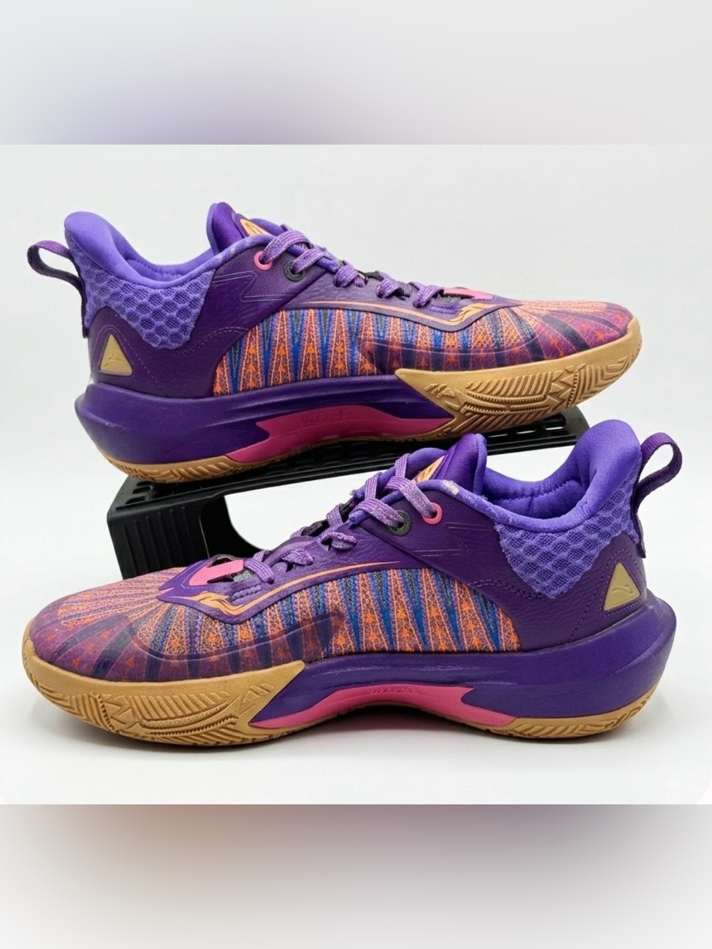 Anta Shock Wave 5 Team Purple Basketball Shoes Mens Size 9 Sneakers 8124D1120-3